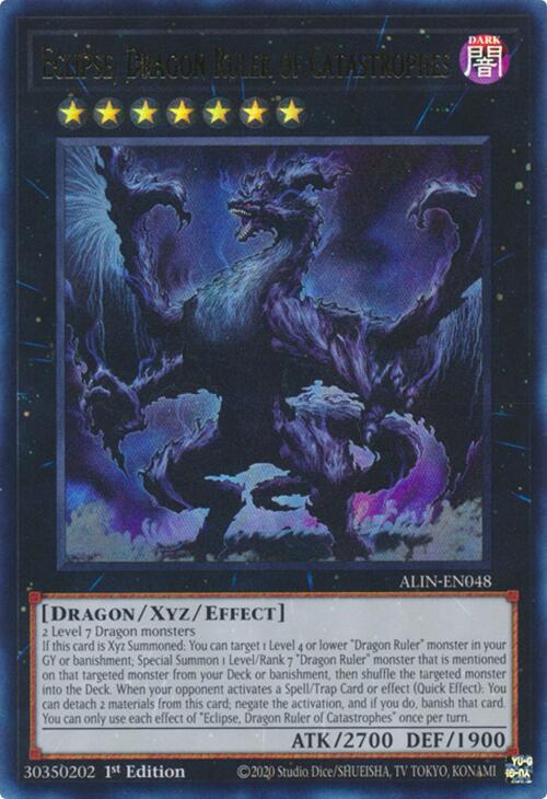 Eclipse, Dragon Ruler of Catastrophes ALIN-EN048 YuGiOh Alliance Insight