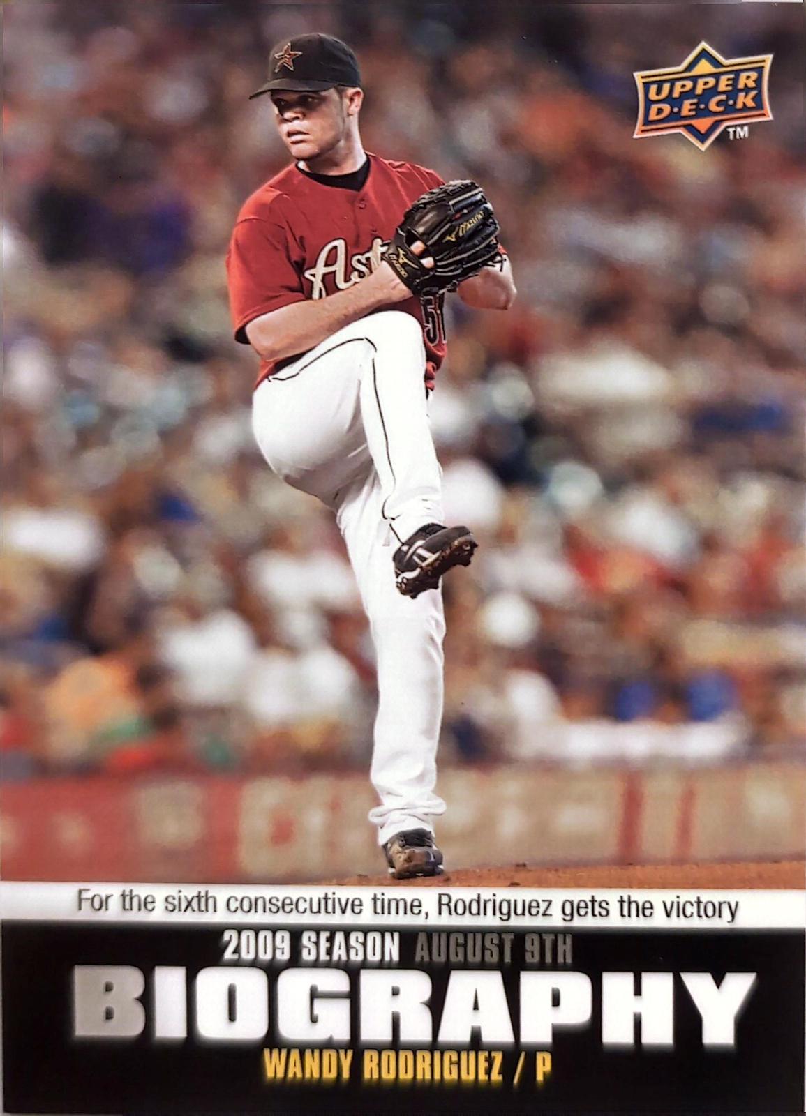 Wandy Rodriguez #SB-143 Baseball Cards 2010 Upper Deck Season Biography