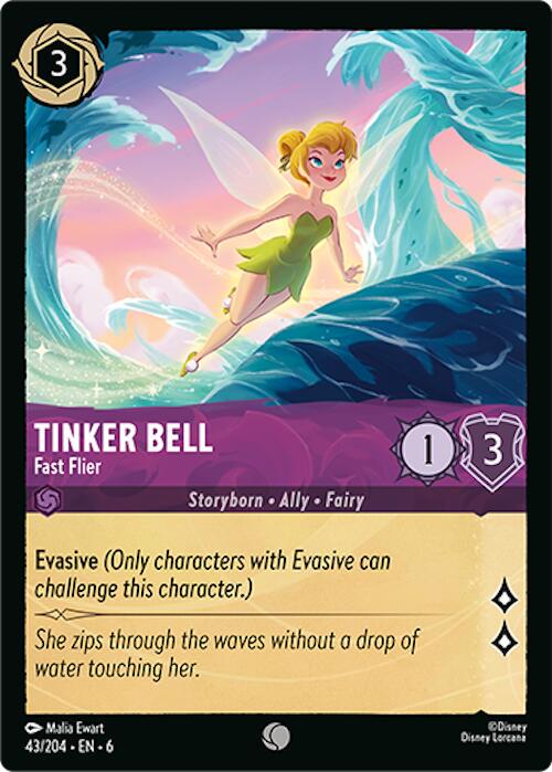 Tinker Bell - Fast Flier #43 Lorcana Azurite Sea