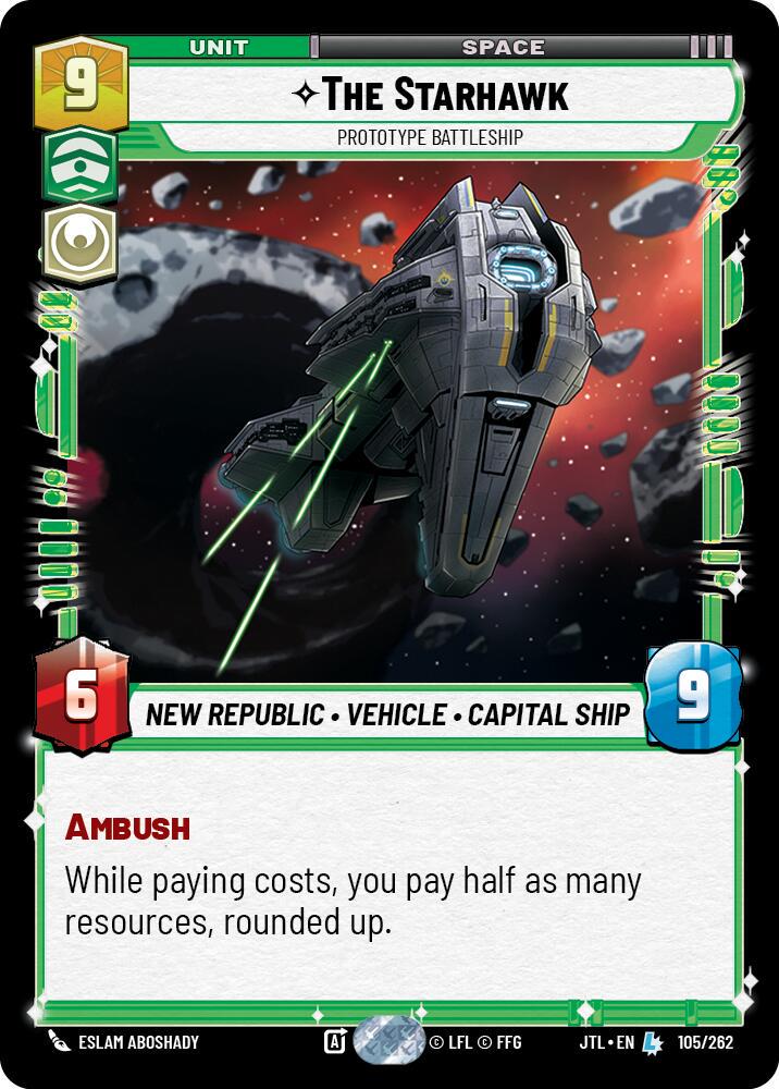 The Starhawk - Prototype Battleship #105 Star Wars Unlimited: Jump to Lightspeed