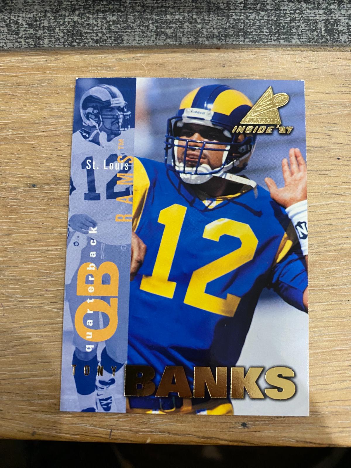 Tony Banks #25 Football Cards 1997 Pinnacle Inside