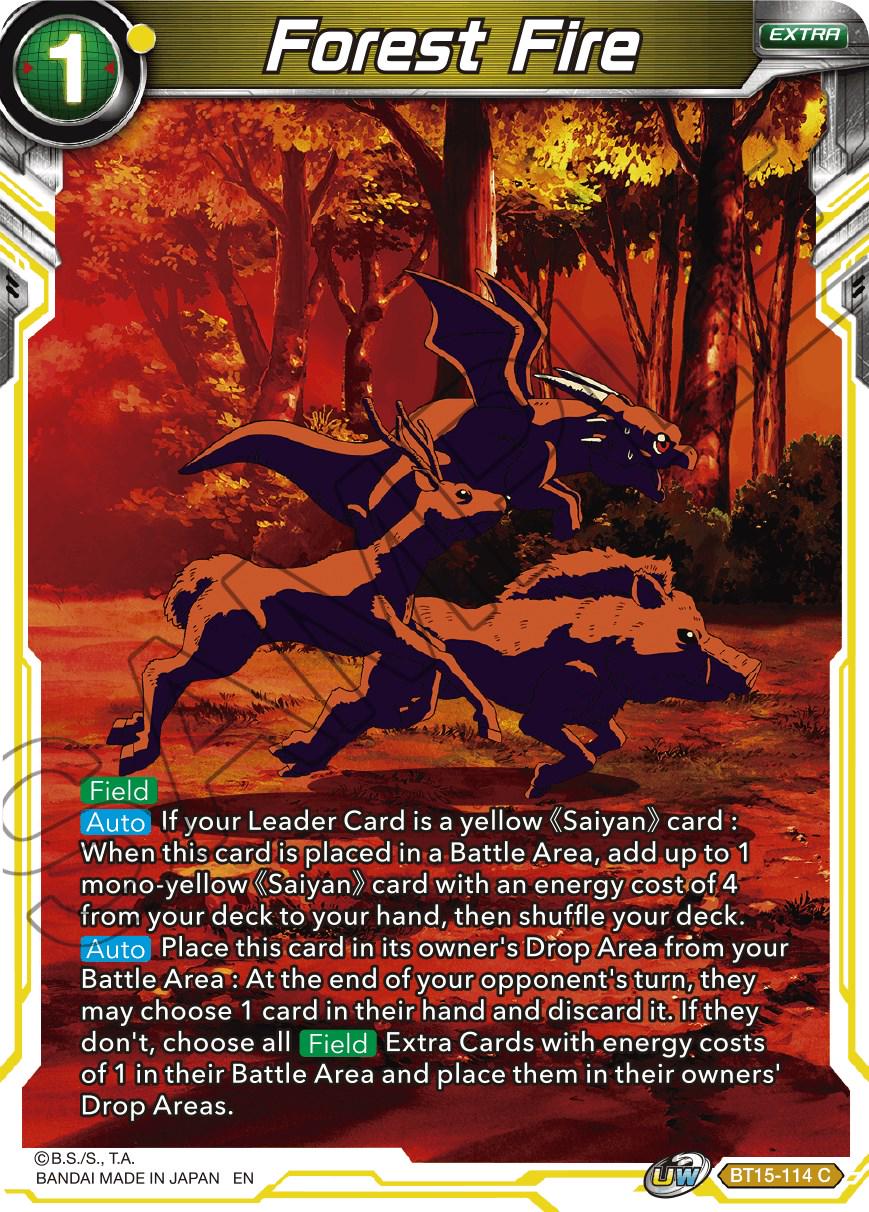 Forest Fire BT15-114 Dragon Ball Super Saiyan Showdown