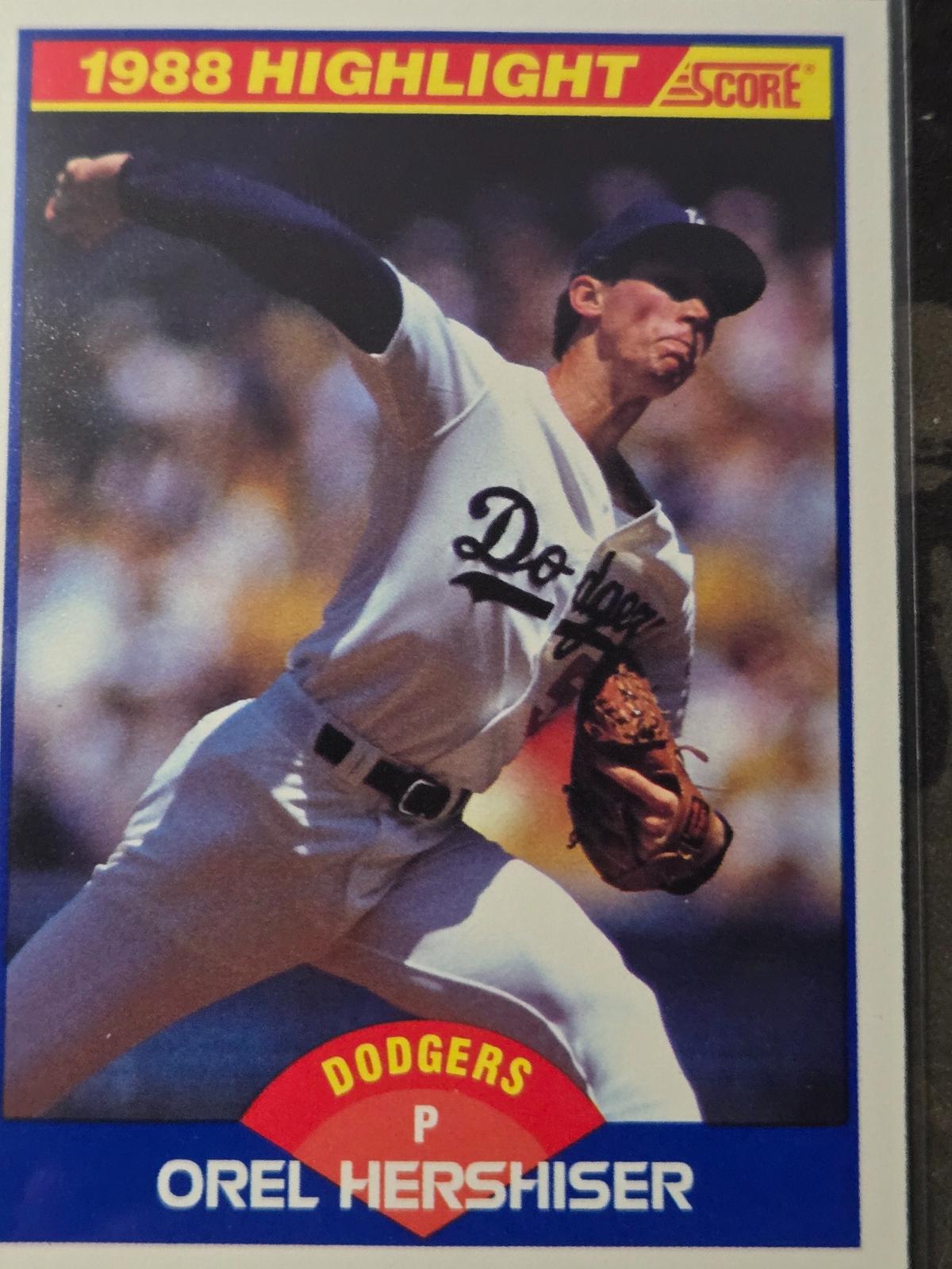 Orel Hershiser #653 Baseball Cards 1989 Score