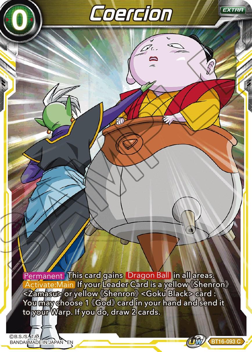 Coercion BT16-093 Dragon Ball Super Realm of the Gods