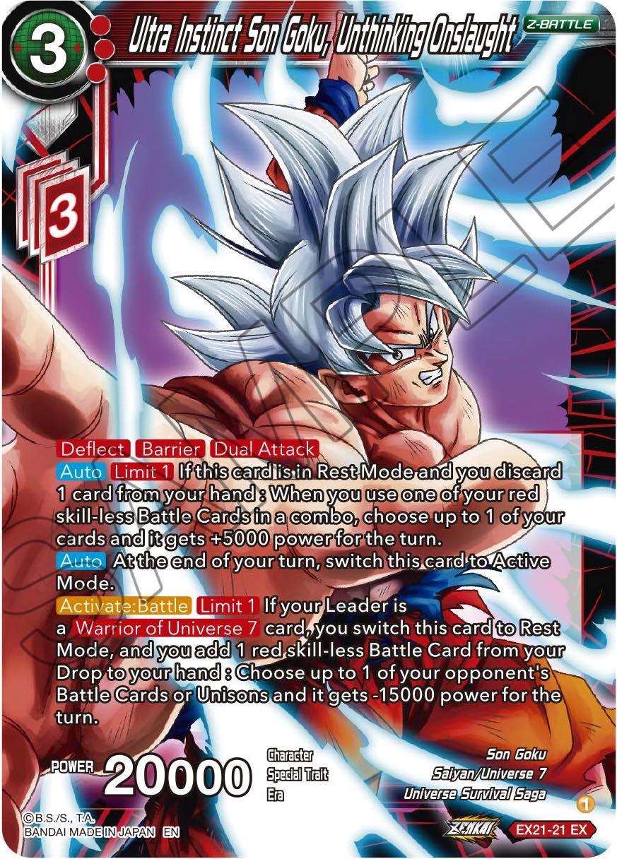 Ultra Instinct Son Goku, Unthinking Onslaught EX21-21 Dragon Ball Super Expansion Set: 5th Anniversary Set