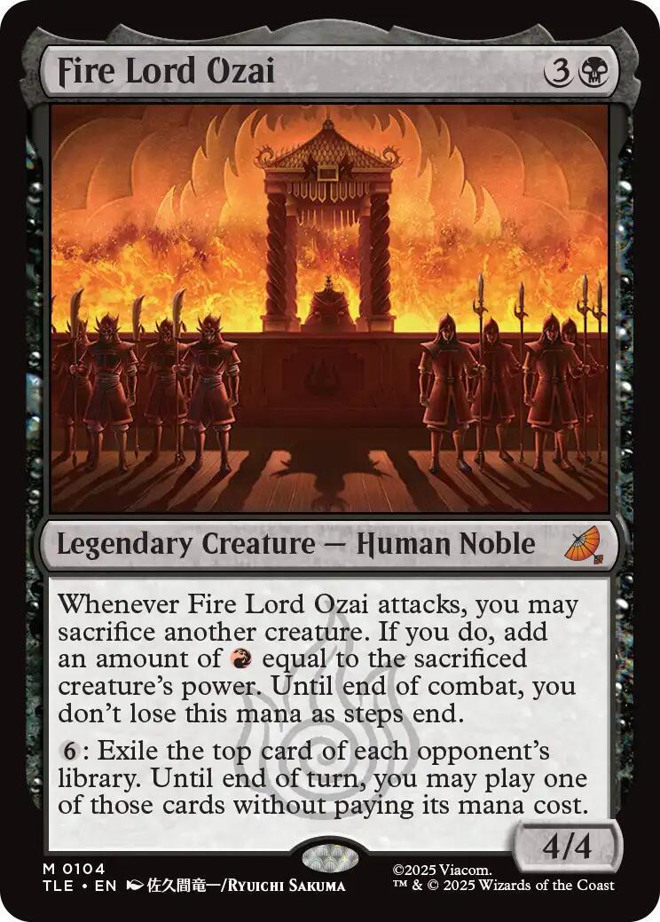 Fire Lord Ozai [Foil] #104 #104 Prices | Magic Avatar: The Last