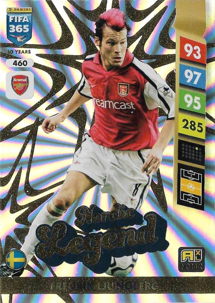 Fredrik Ljungberg #460 2025 Panini Adrenalyn XL FIFA 365 Nordic Edition Exclusives