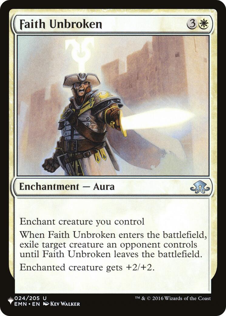 Faith Unbroken (Magic The List Reprints)