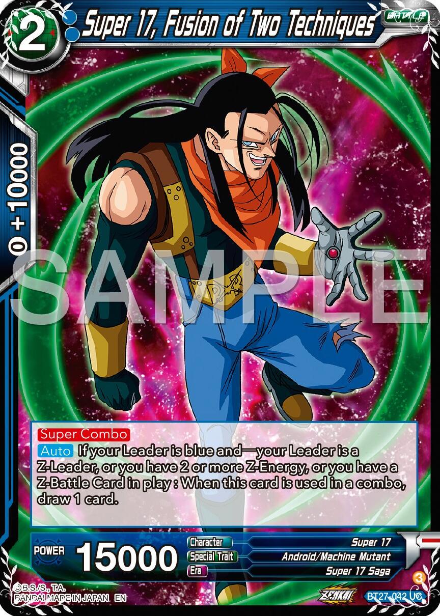 Super 17, Fusion of Two Techniques BT27-042 Dragon Ball Super: History of Z