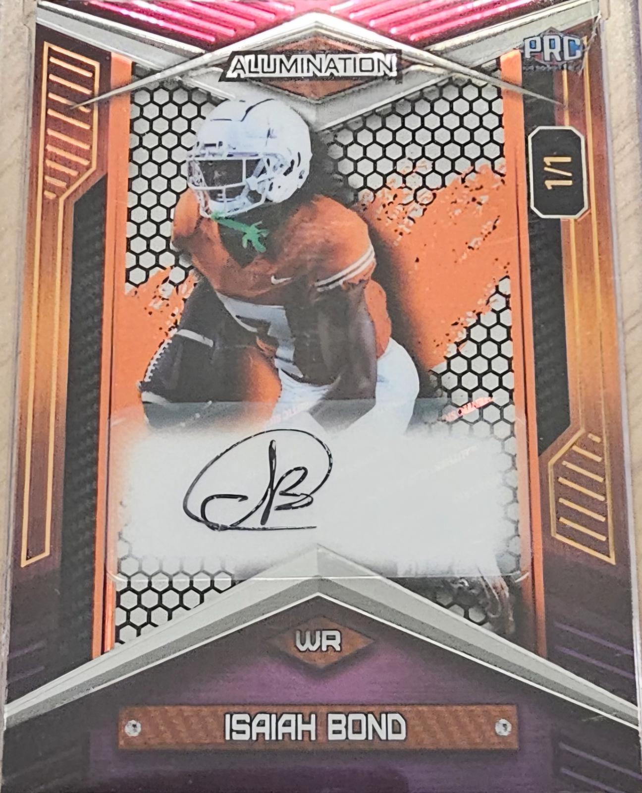 Isaiah Bond [Rainbow Mirror Auto] #ABC-IB Prices [Rookie] | 2024 Wild ...