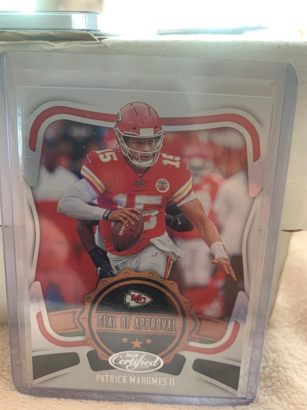 Patrick Mahomes #SA-PM Football Cards 2020 Panini Certified Seal of Approval