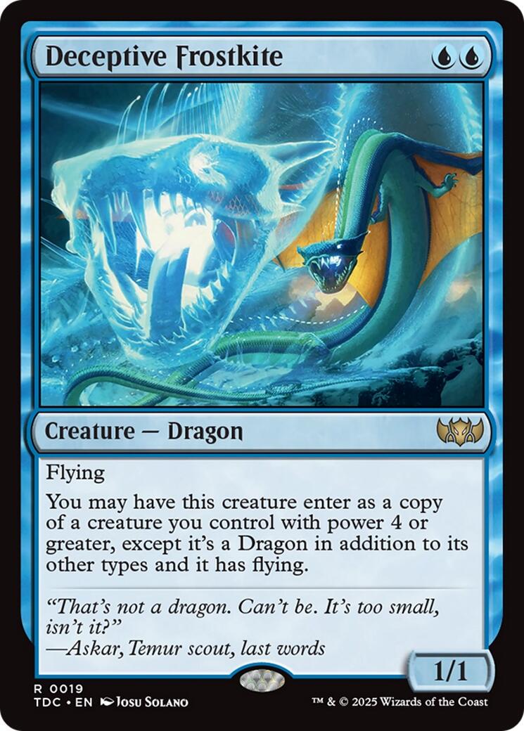 Tap to enlarge Deceptive Frostkite, Magic Tarkir: Dragonstorm Commander