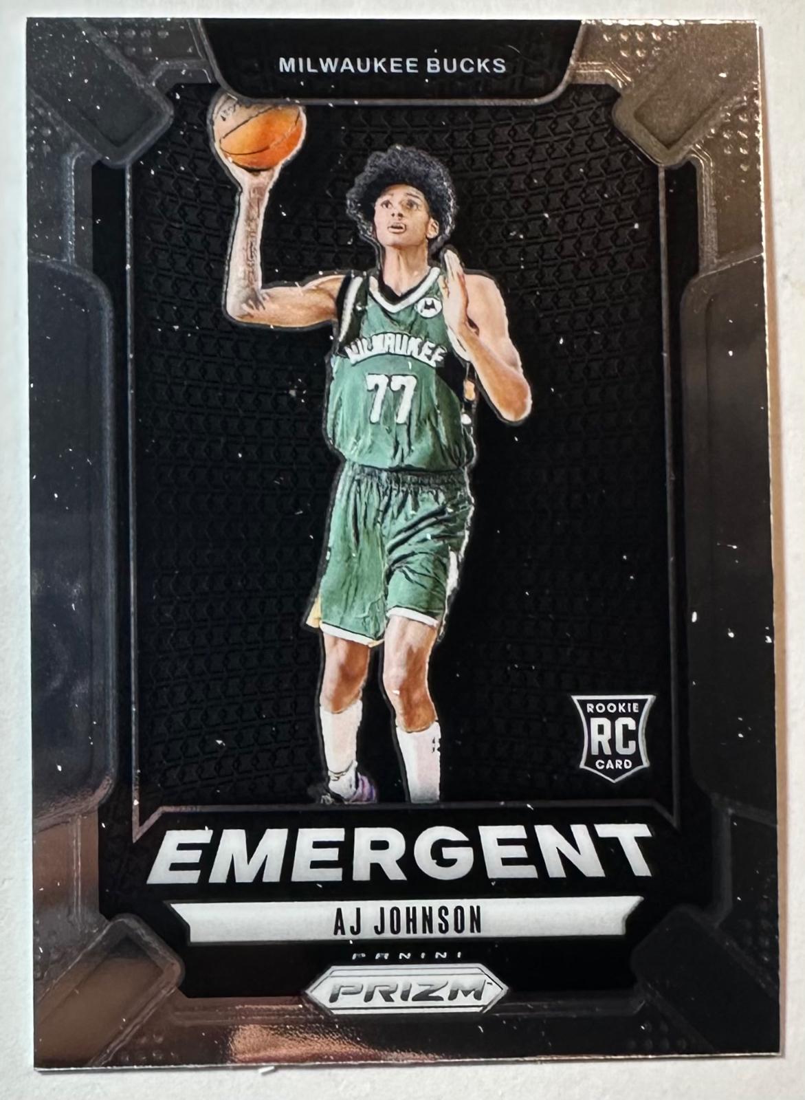 AJ Johnson #15 Basketball Cards 2024 Panini Prizm Emergent