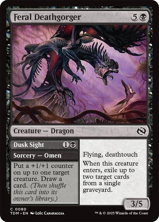 Feral Deathgorger #80 Magic Tarkir: Dragonstorm