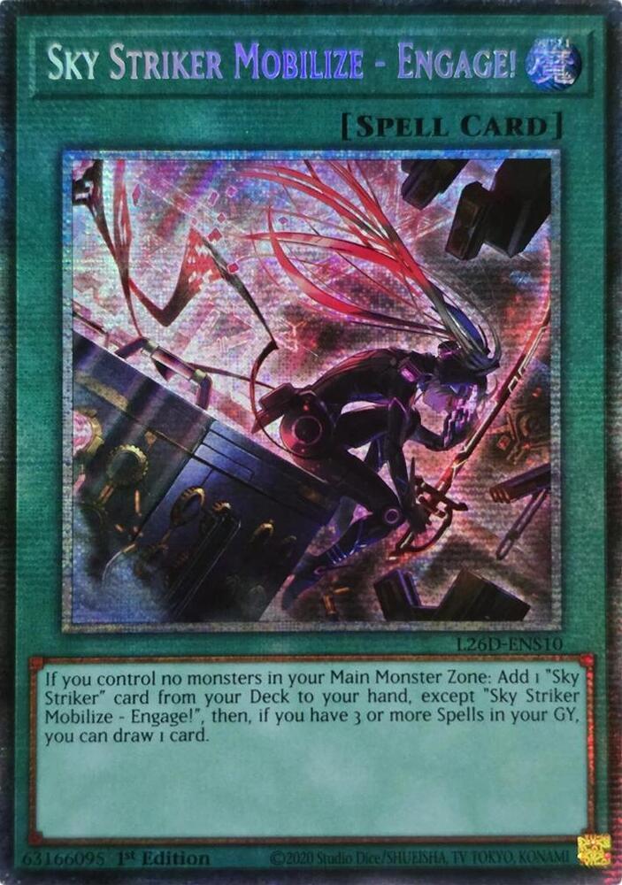 Sky Striker Mobilize - Engage! [Alternate Art Starlight Rare] L26D-ENS10  Prices | YuGiOh Legendary Modern Decks 2026 | YuGiOh Cards