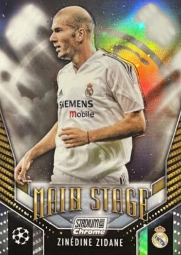 Zinedine Zidane #MS-ZZ Soccer Cards 2023 Topps Stadium Club Chrome UEFA Main Stage