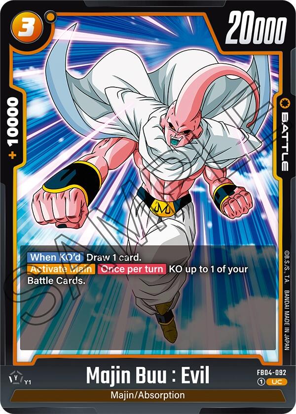 Majin Buu: Evil FB04-092 Dragon Ball Fusion World Ultra Limit