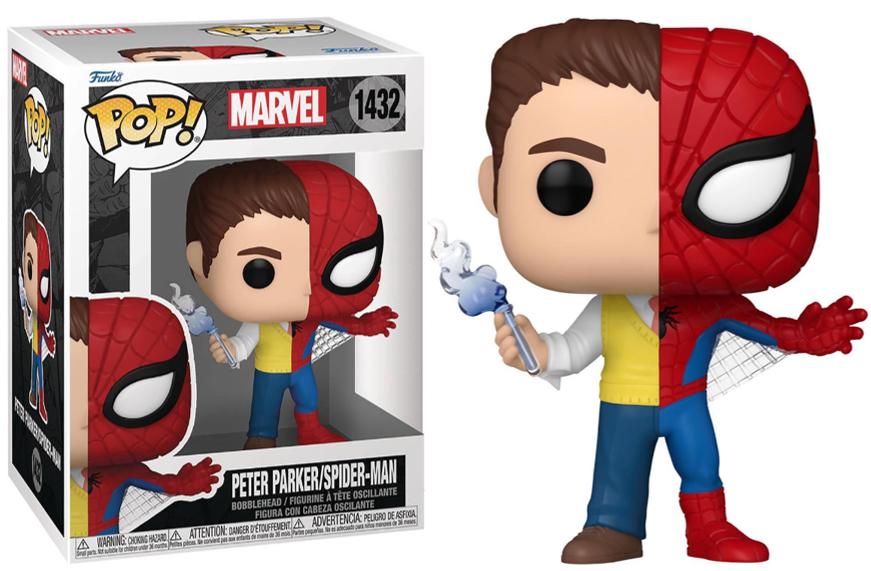 Peter Parker & Spider-Man #1432 Marvel Universe Funko Pop box and figure