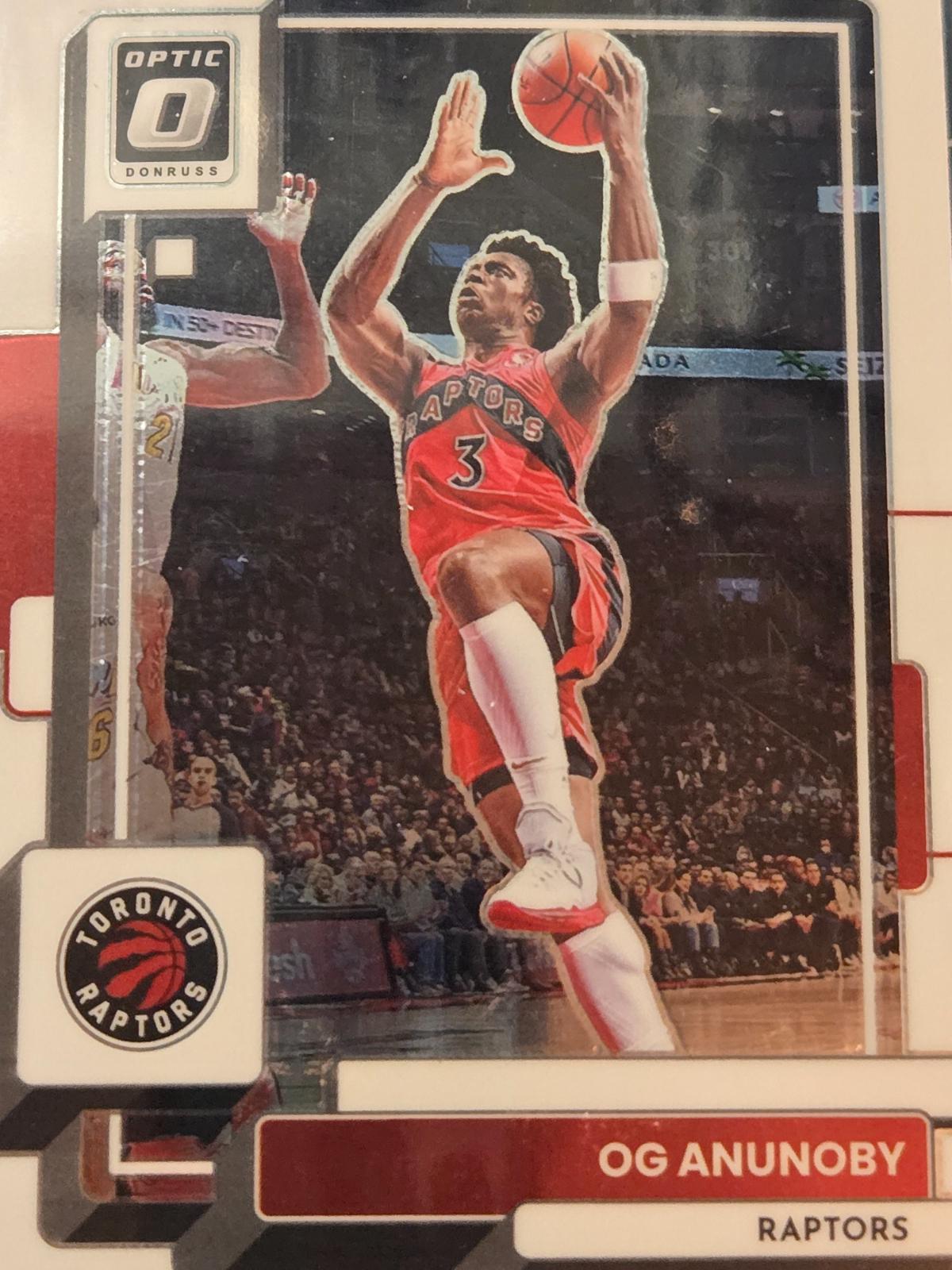 OG Anunoby #1 Basketball Cards 2022 Panini Donruss Optic