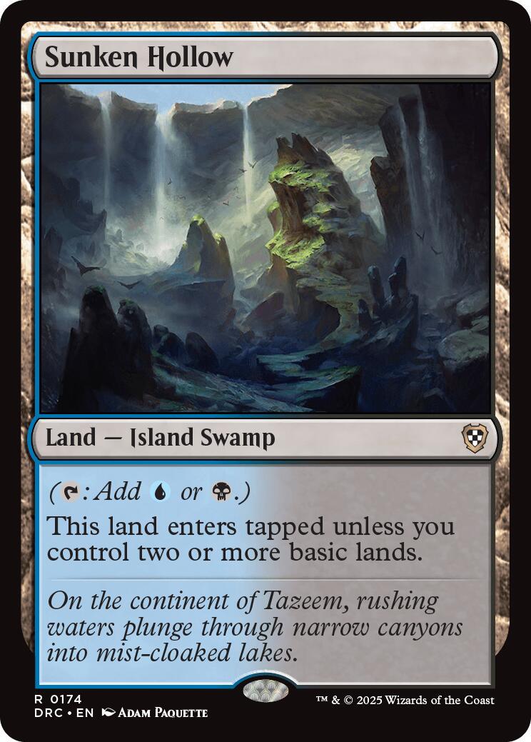 Sunken Hollow #174 Magic Aetherdrift Commander