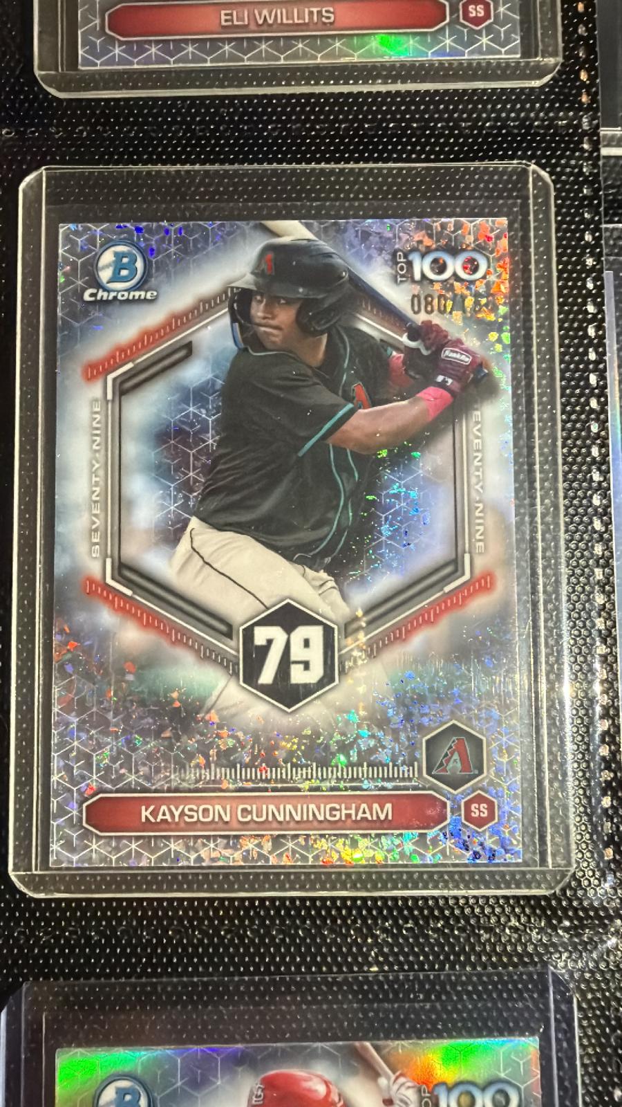 Kayson Cunningham #BTP-79 2026 Bowman Baseball Bowman Scouts Top 100