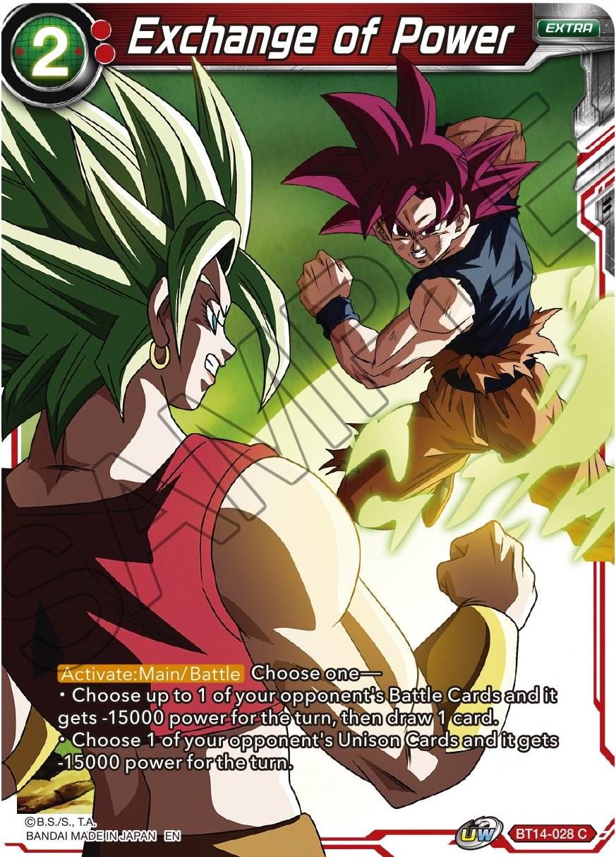 Exchange of Power BT14-028 Dragon Ball Super Cross Spirits