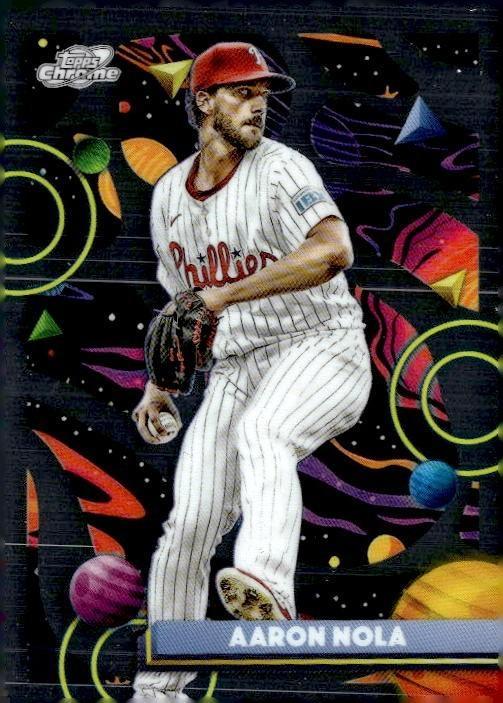 Aaron Nola #111 2025 Topps Cosmic Chrome Baseball