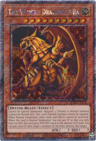 The Winged Dragon of Ra RA04-EN118 YuGiOh Quarter Century Stampede