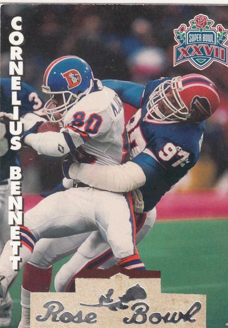 Cornelius Bennett #SB12 1993 Heads & Tails Sb Xxvii Football