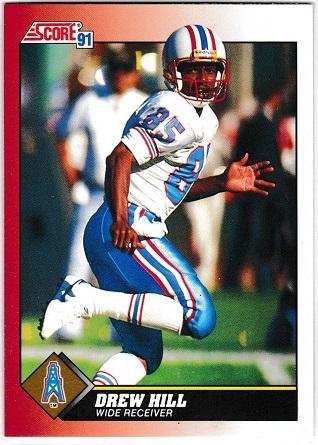 Drew Hill #215 Football Cards 1991 Score