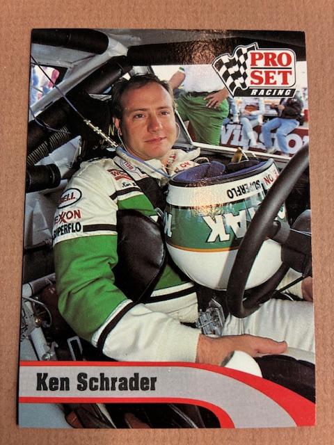 Ken Schrader #104 Racing Cards 1992 Pro Set NASCAR