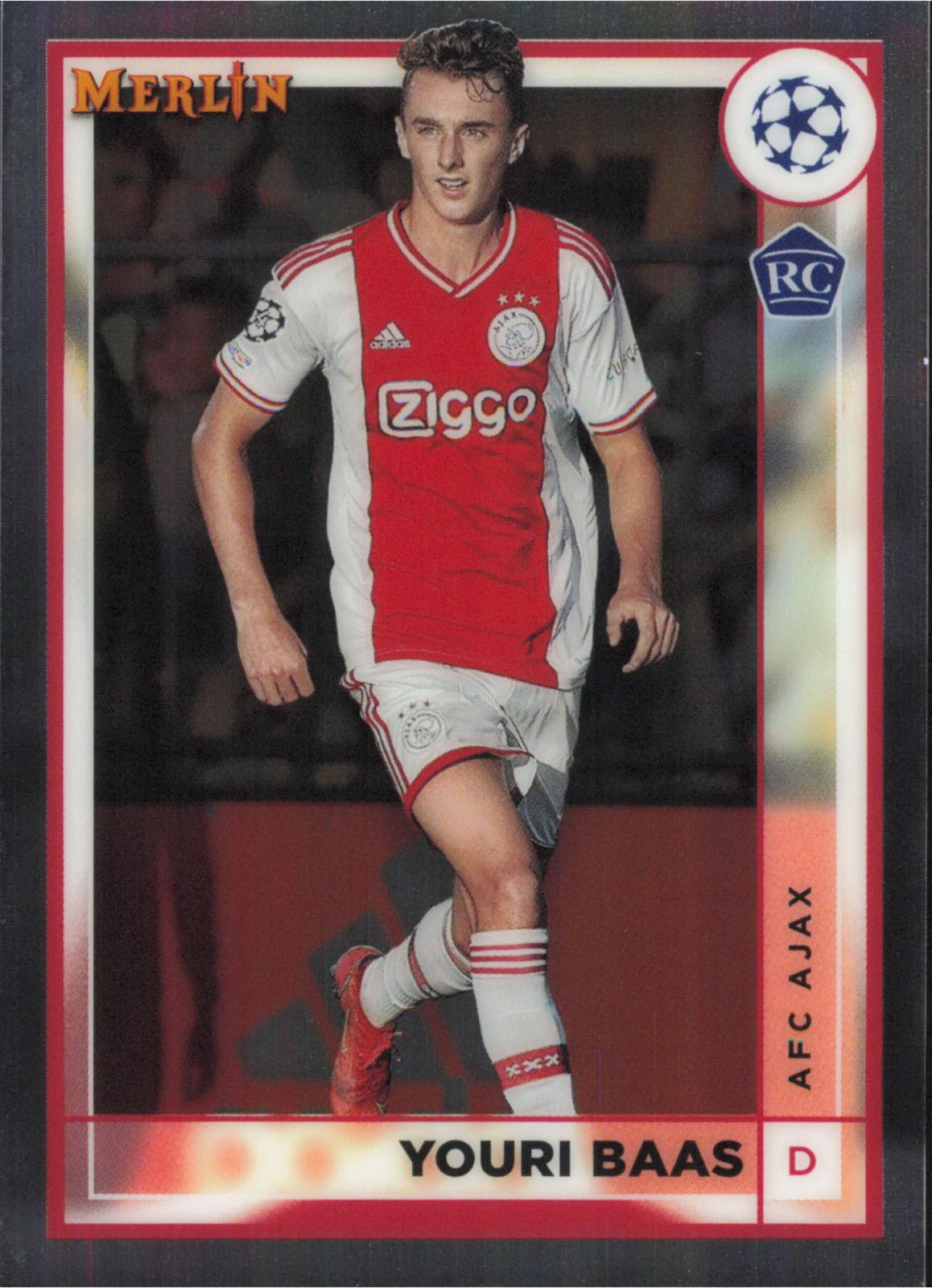 Youri Baas #9 2022 Topps Merlin Chrome UEFA Club Competitions