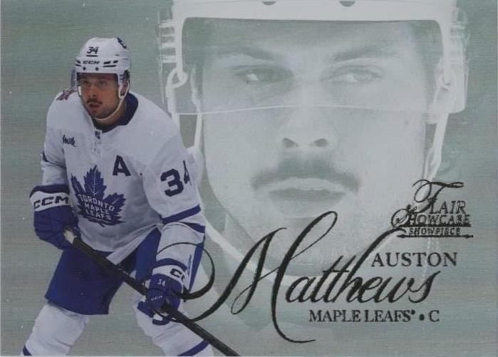 Auston Matthews #33 2023 Fleer Ultra Flair Showcase Showpiece Hockey
