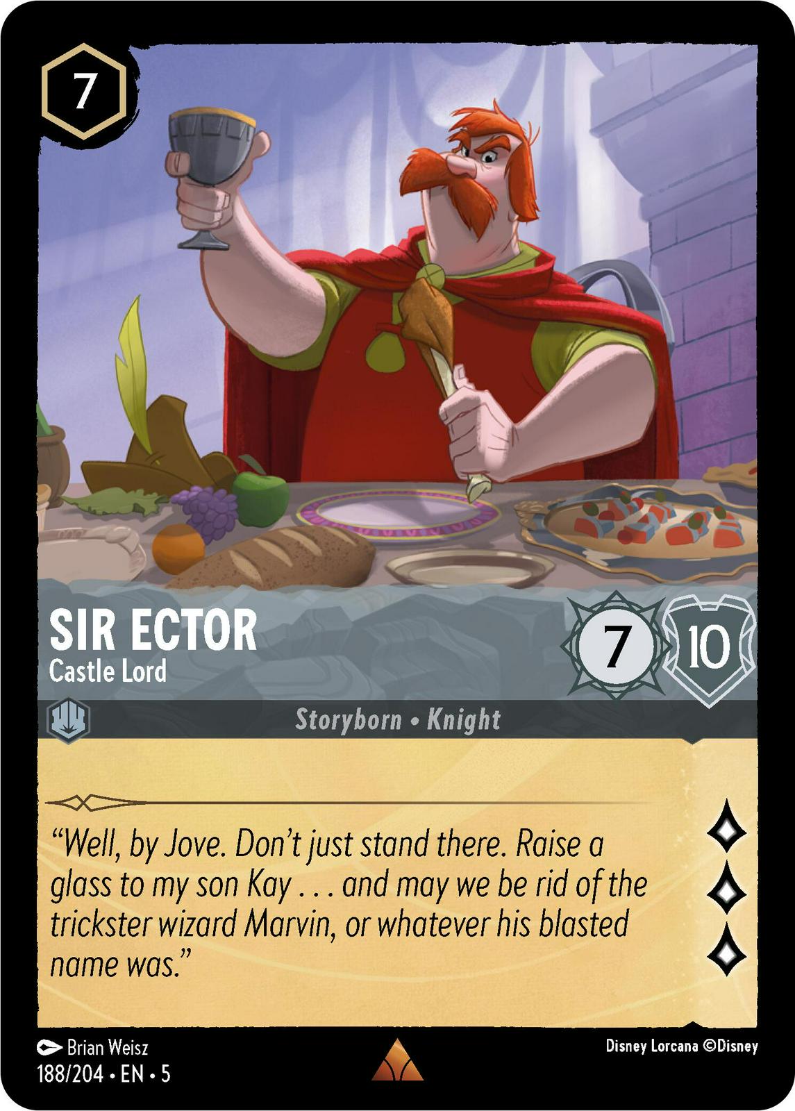 Sir Ector - Castle Lord #188 Lorcana Shimmering Skies