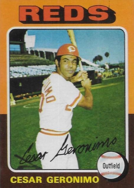 Cesar Geronimo #41 Baseball Cards 1975 Topps