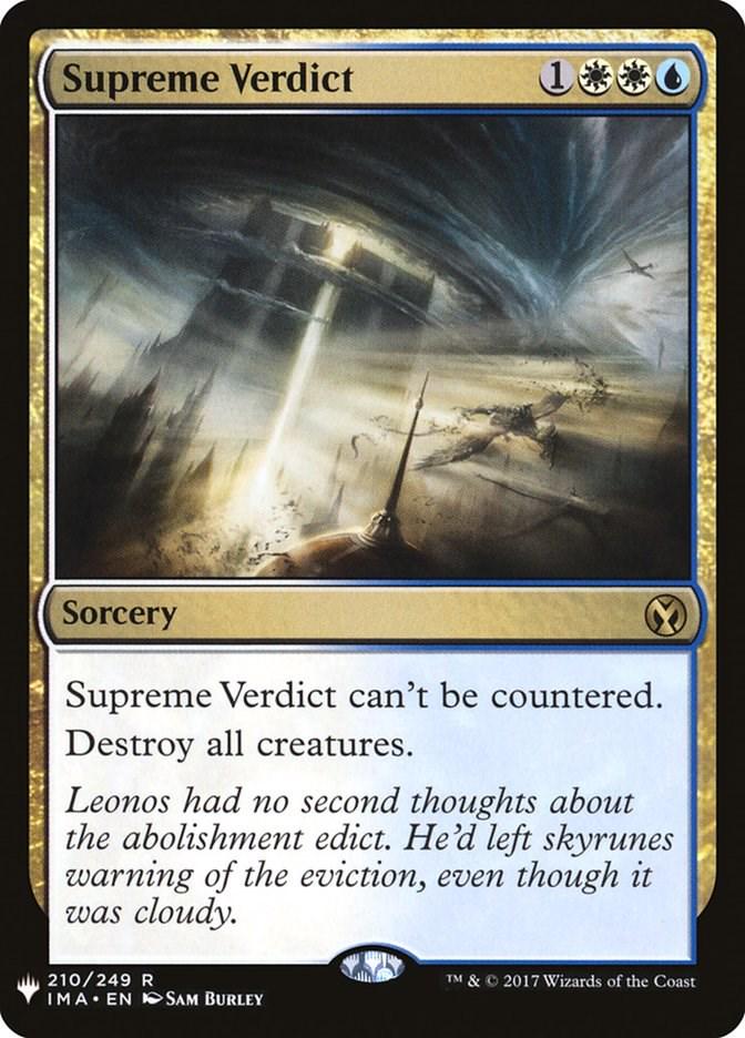 Supreme Verdict #210 Magic The List Reprints