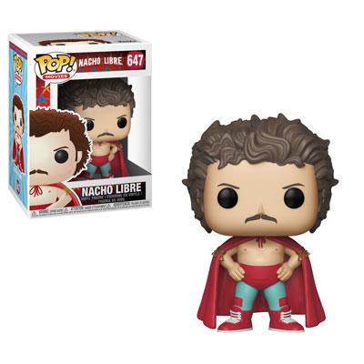 Nacho Libre #647 Jack Black Funko Pop Unmasked box and figure