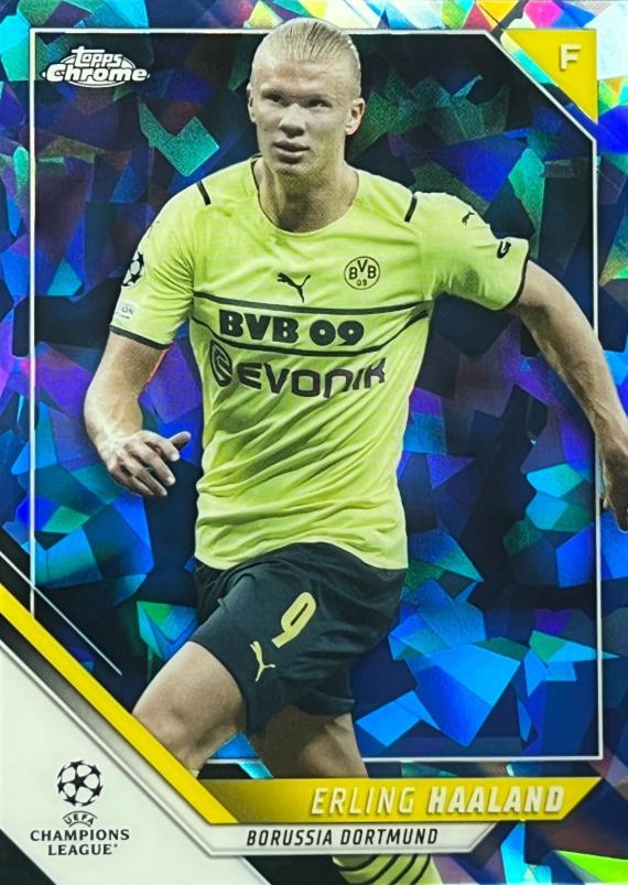 Erling Haaland #200 2021 Topps Chrome Sapphire UEFA Champions League