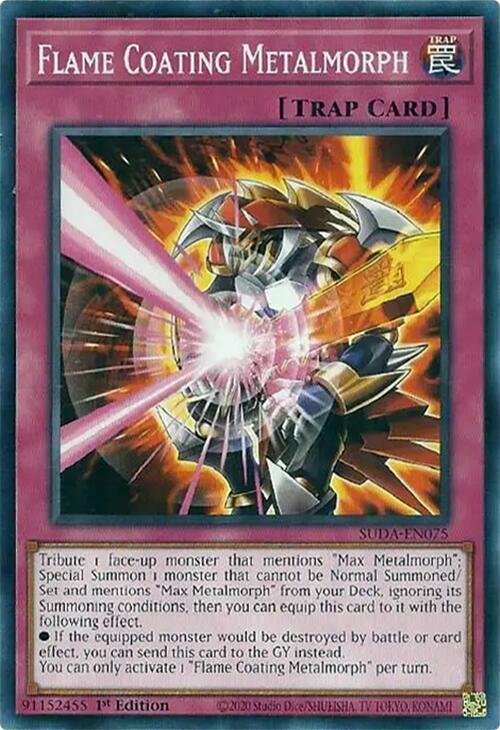 Flame Coating Metalmorph SUDA-EN075 YuGiOh Supreme Darkness