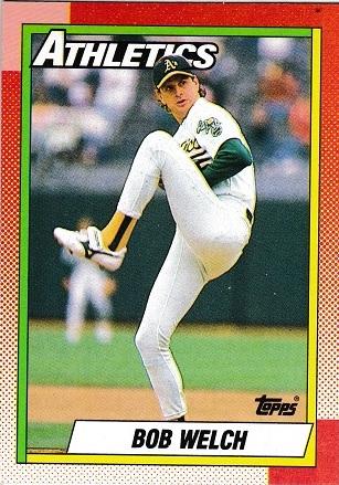 Bob Welch #475 Baseball Cards 1990 Topps
