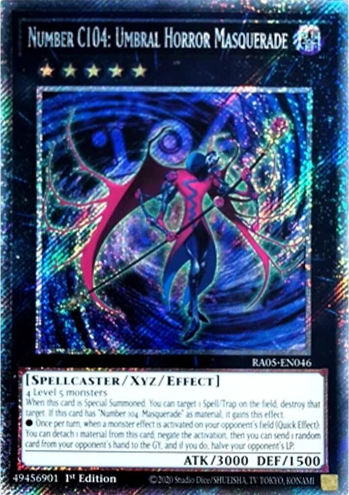 Number C104: Umbral Horror Masquerade [Platinum Secret Rare] RA05-EN046