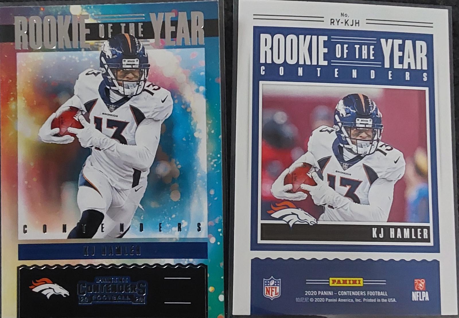 KJ Hamler #RY-KJH 2020 Panini Contenders Football Rookie of the Year Contenders