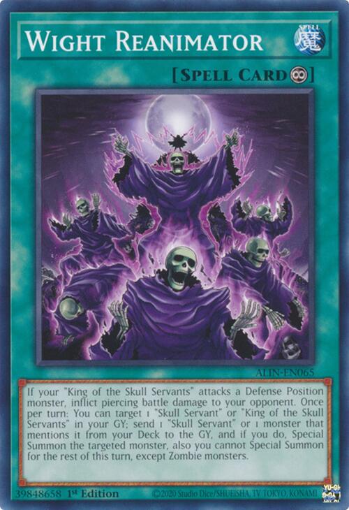 Wight Reanimator ALIN-EN065 YuGiOh Alliance Insight