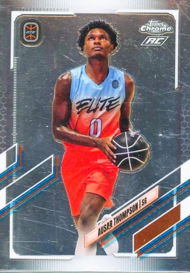 Ausar Thompson #22 Basketball Cards 2021 Topps Chrome OTE Overtime Elite