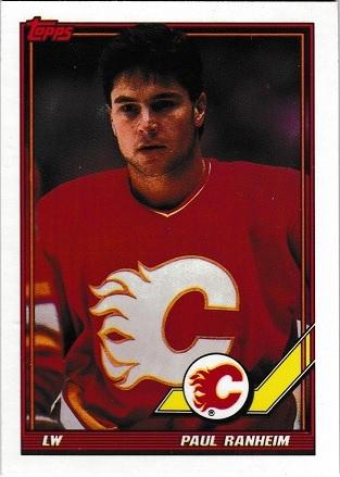Paul Ranheim #15 Hockey Cards 1991 Topps