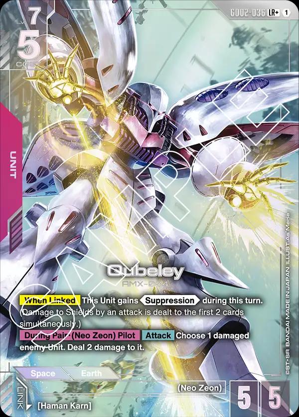 Qubeley [LR+ Holo] #GD02-036 Prices | Gundam Dual Impact