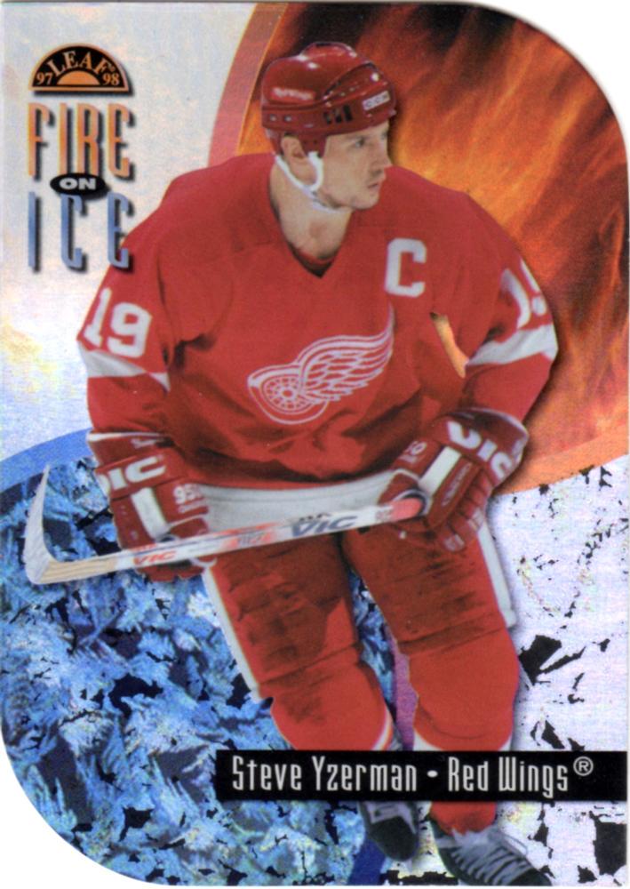 Steve Yzerman #4 1997-98 Leaf Hockey Fire on Ice