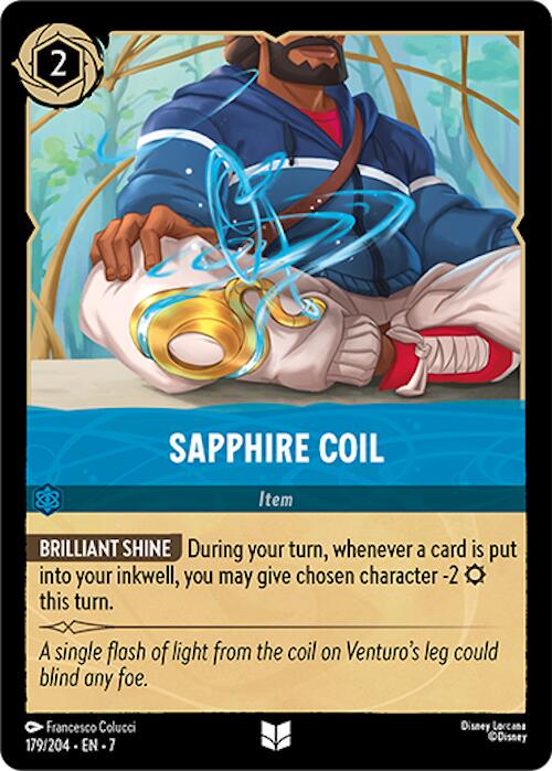 Sapphire Coil #179 Lorcana Archazia's Island