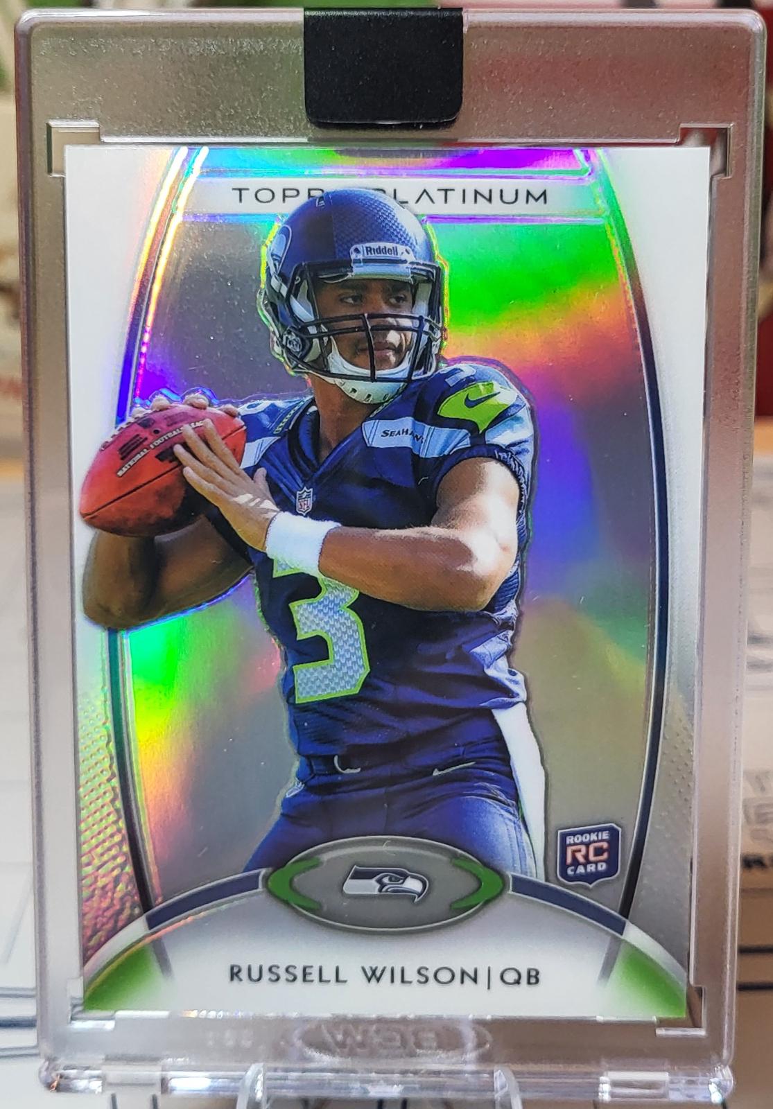 Russell Wilson #138 Football Cards 2012 Topps Platinum
