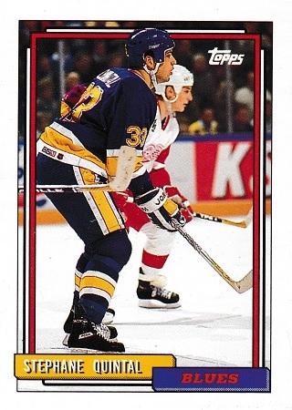 Stephane Quintal #484 Hockey Cards 1992 Topps
